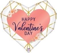 GIANT helium balloon, perfect for valentines day with a geometric print you'll be winning there hearts. 